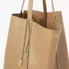 Bolso tote grande Chloé Spin de piel granulada