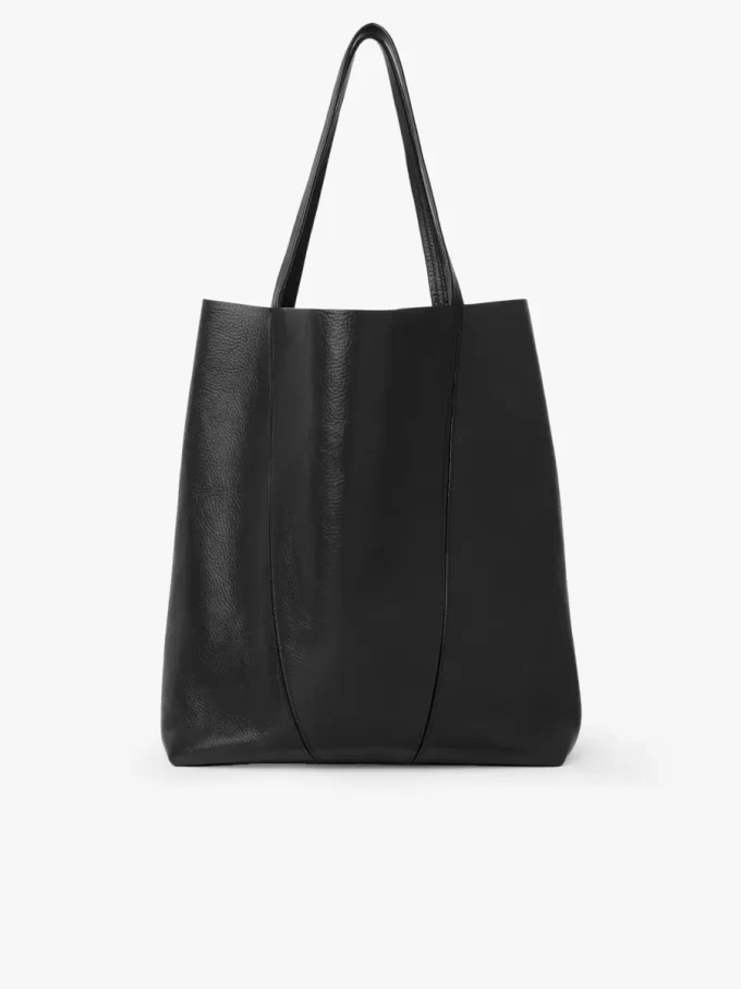 Bolso tote grande Chloé Spin de piel granulada Bolso tote grande Chloé Spin de piel granulada