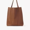 Bolso tote grande Chloé Spin de piel granulada