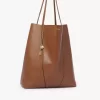 Bolso tote grande Chloé Spin de piel granulada