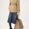 Bolso tote grande Chloé Spin de piel granulada