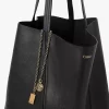 Bolso tote grande Chloé Spin de piel granulada Bolso tote grande Chloé Spin de piel granulada