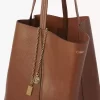 Bolso tote grande Chloé Spin de piel granulada