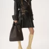 Bolso tote grande Chloé Spin de piel granulada