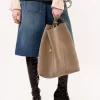 Bolso tote grande Chloé Spin en piel de ante Bolso tote grande Chloé Spin en piel de ante