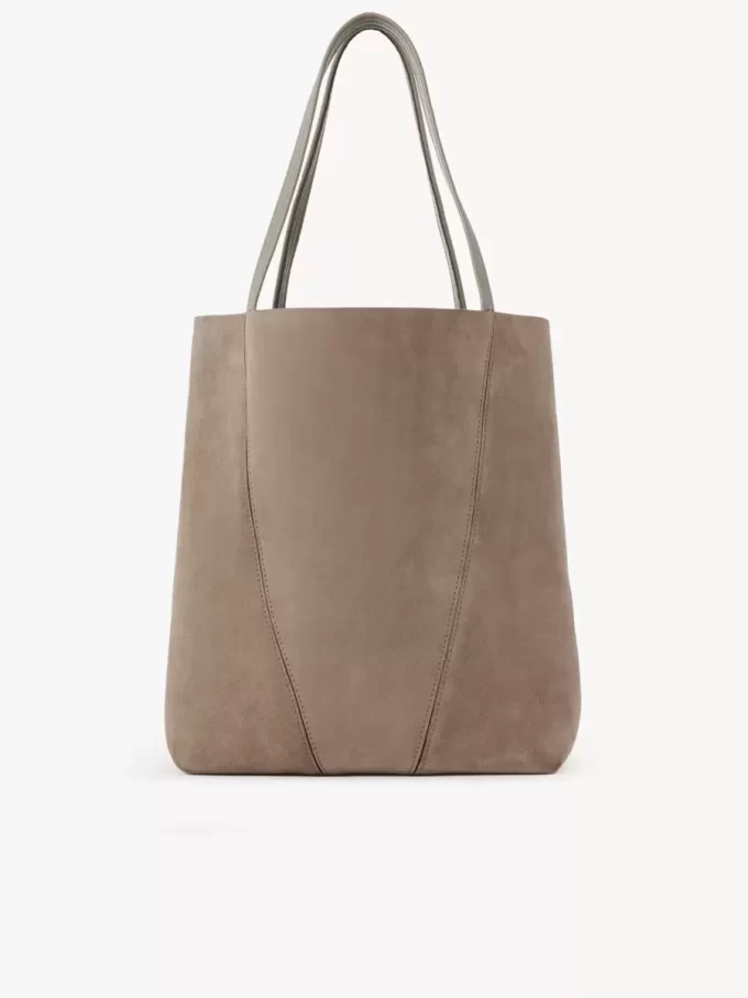 Bolso tote grande Chloé Spin en piel de ante Bolso tote grande Chloé Spin en piel de ante