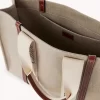 Bolso tote grande Woody en lino Bolso tote grande Woody en lino