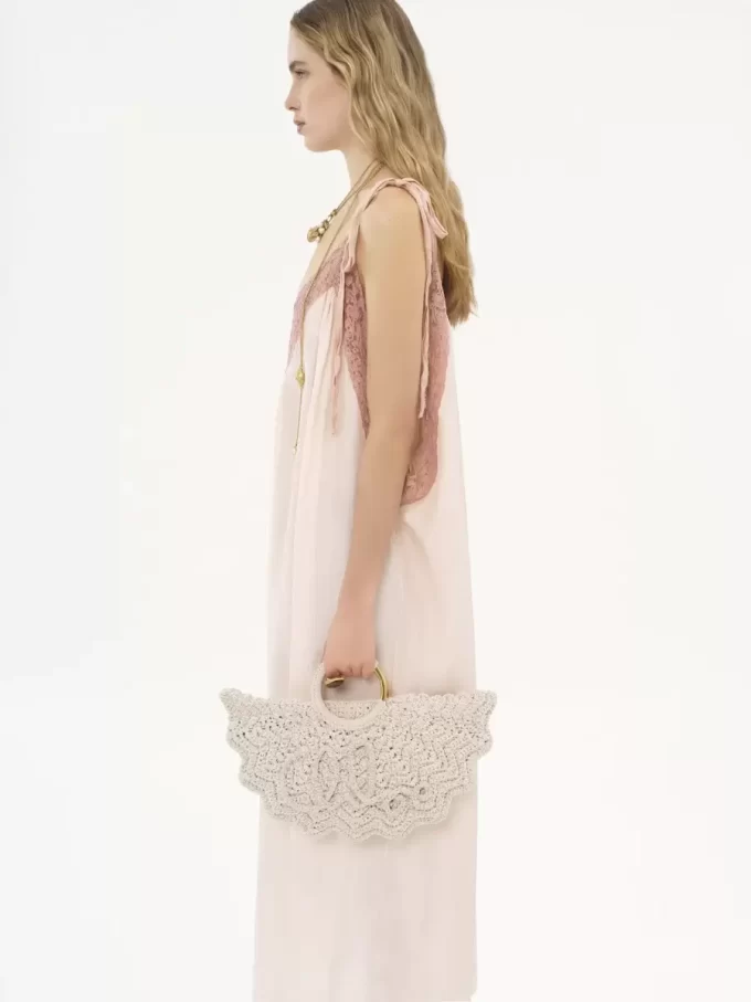 Bolso tote Paravent con pulsera pequeña en crochet Bolso tote Paravent con pulsera pequeña en crochet