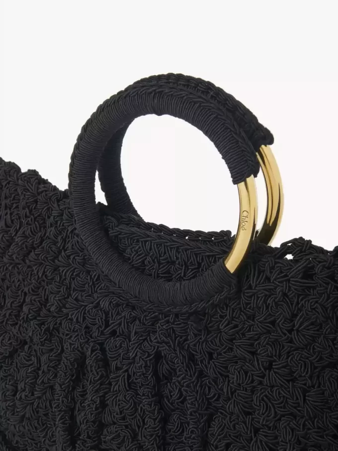 Bolso tote Paravent con pulsera pequeña en crochet Bolso tote Paravent con pulsera pequeña en crochet