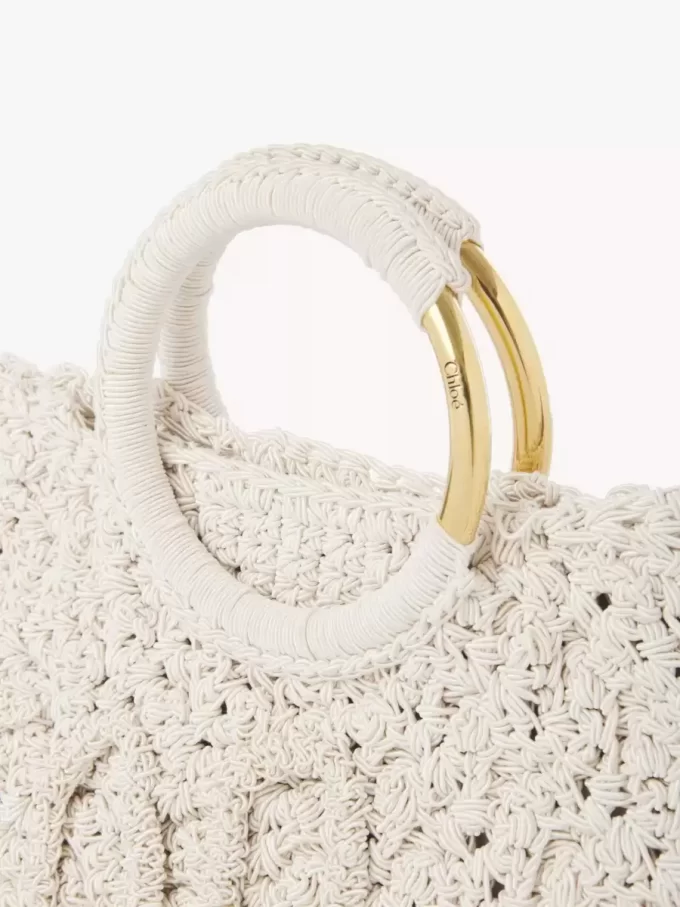 Bolso tote Paravent con pulsera pequeña en crochet Bolso tote Paravent con pulsera pequeña en crochet