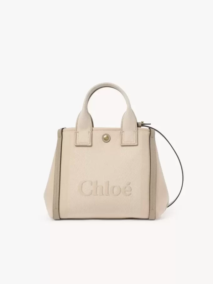 Bolso tote pequeño Chloé Carry de lona