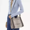 Bolso tote pequeño Chloé Carry de lona Bolso tote pequeño Chloé Carry de lona