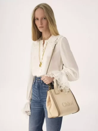 Bolso tote pequeño Chloé Carry de lona
