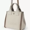 Bolso tote pequeño Chloé Carry de lona Bolso tote pequeño Chloé Carry de lona