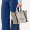 Bolso tote pequeño Chloé Carry de lona Bolso tote pequeño Chloé Carry de lona