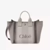 Bolso tote pequeño Chloé Carry de lona Bolso tote pequeño Chloé Carry de lona