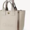 Bolso tote pequeño Chloé Carry de lona Bolso tote pequeño Chloé Carry de lona
