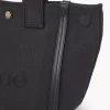 Bolso tote pequeño Chloé Carry de lona Bolso tote pequeño Chloé Carry de lona