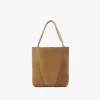 Bolso tote pequeño Chloé Spin de piel de ante Bolso tote pequeño Chloé Spin de piel de ante