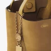 Bolso tote pequeño Chloé Spin de piel de ante Bolso tote pequeño Chloé Spin de piel de ante