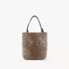 Bolso tote pequeño Chloé Spin de piel de oveja Bolso tote pequeño Chloé Spin de piel de oveja