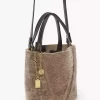 Bolso tote pequeño Chloé Spin de piel de oveja Bolso tote pequeño Chloé Spin de piel de oveja
