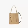Bolso tote pequeño Chloé Spin de piel granulada