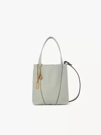 Bolso tote pequeño Chloé Spin de piel granulada