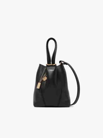 Bolso tote pequeño Chloé Spin de piel granulada