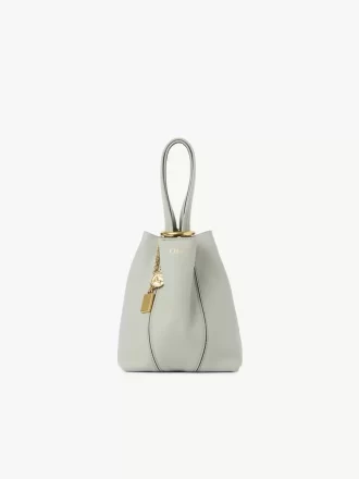 Bolso tote pequeño Chloé Spin de piel granulada