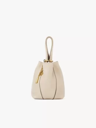 Bolso tote pequeño Chloé Spin de piel granulada