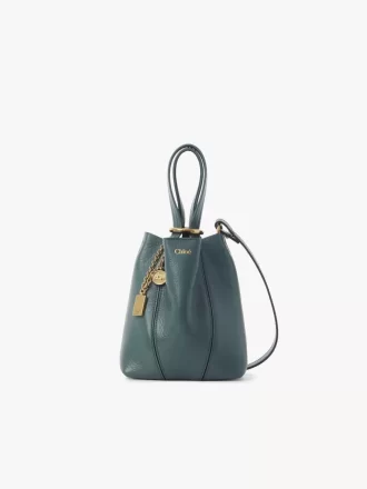 Bolso tote pequeño Chloé Spin de piel granulada