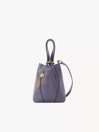Bolso tote pequeño Chloé Spin de piel granulada