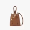 Bolso tote pequeño Chloé Spin de piel granulada Bolso tote pequeño Chloé Spin de piel granulada