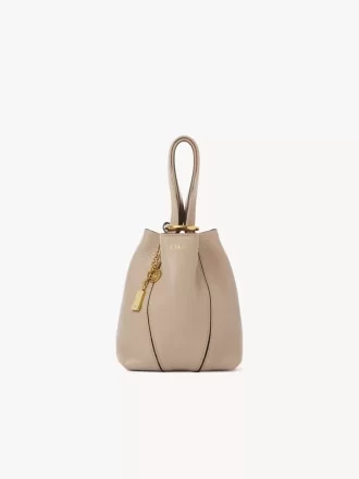 Bolso tote pequeño Chloé Spin de piel granulada