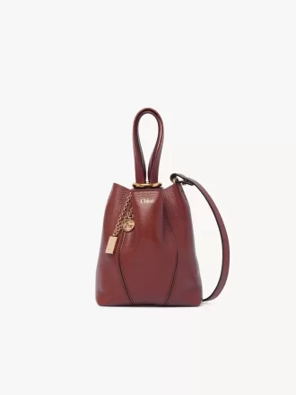 Bolso tote pequeño Chloé Spin de piel granulada