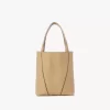 Bolso tote pequeño Chloé Spin de piel granulada