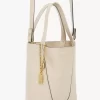 Bolso tote pequeño Chloé Spin de piel granulada