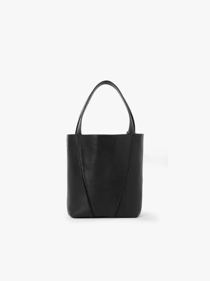 Bolso tote pequeño Chloé Spin de piel granulada Bolso tote pequeño Chloé Spin de piel granulada