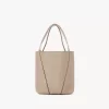 Bolso tote pequeño Chloé Spin de piel granulada Bolso tote pequeño Chloé Spin de piel granulada