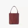 Bolso tote pequeño Chloé Spin de piel granulada Bolso tote pequeño Chloé Spin de piel granulada