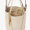 Bolso tote pequeño Chloé Spin de piel granulada