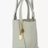 Bolso tote pequeño Chloé Spin de piel granulada