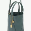 Bolso tote pequeño Chloé Spin de piel granulada Bolso tote pequeño Chloé Spin de piel granulada