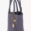 Bolso tote pequeño Chloé Spin de piel granulada Bolso tote pequeño Chloé Spin de piel granulada