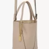Bolso tote pequeño Chloé Spin de piel granulada Bolso tote pequeño Chloé Spin de piel granulada