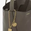Bolso tote pequeño Chloé Spin de piel granulada Bolso tote pequeño Chloé Spin de piel granulada