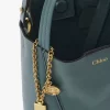 Bolso tote pequeño Chloé Spin de piel granulada Bolso tote pequeño Chloé Spin de piel granulada