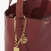 Bolso tote pequeño Chloé Spin de piel granulada Bolso tote pequeño Chloé Spin de piel granulada