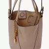 Bolso tote pequeño Chloé Spin de piel granulada Bolso tote pequeño Chloé Spin de piel granulada